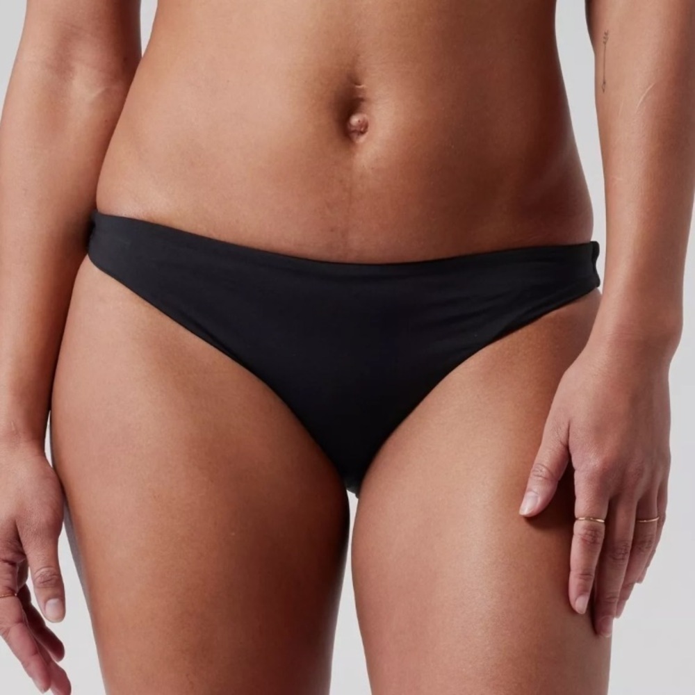 Athleta Clean Printed Low Rise Bottom Black Size XL